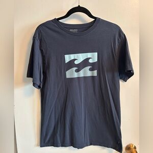 Billabong Men's Dark Blue Wave Tee